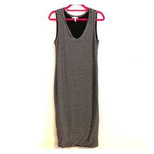 Leith Striped Midi Dress